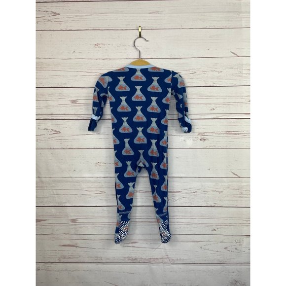 KicKee Pants Goldfish Pajamas 3-6 Months - Picture 5 of 5